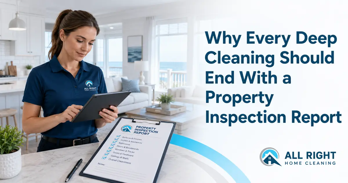 Why Every Deep Cleaning Should End With a Property Inspection Report